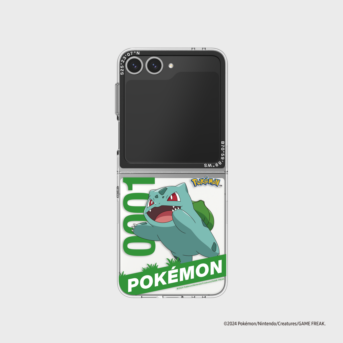 Pokemon Bulbasaur Slim Impression Case for Galaxy Z Flip6