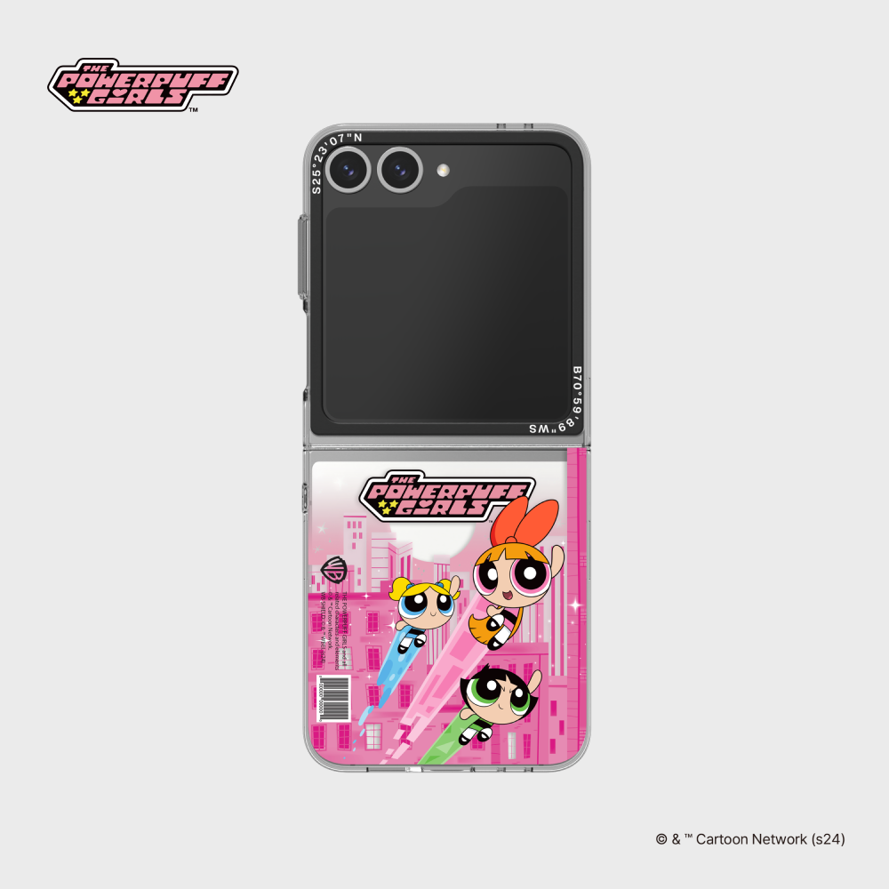 The Powerpuff Girls Pink Slim Impression Case for Galaxy Z Flip6