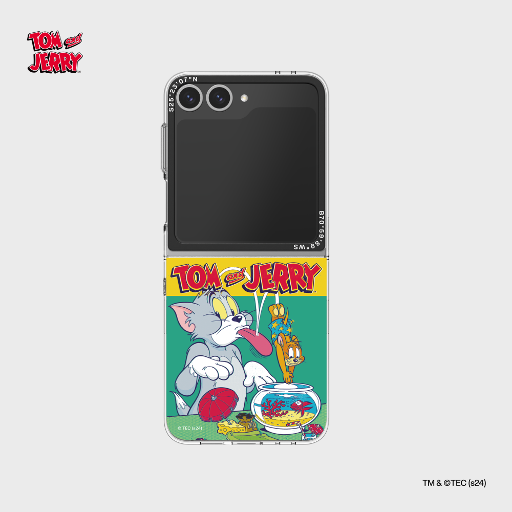 Tom and Jerry Diving Jerry Slim Impression Case for Galaxy Z Flip6