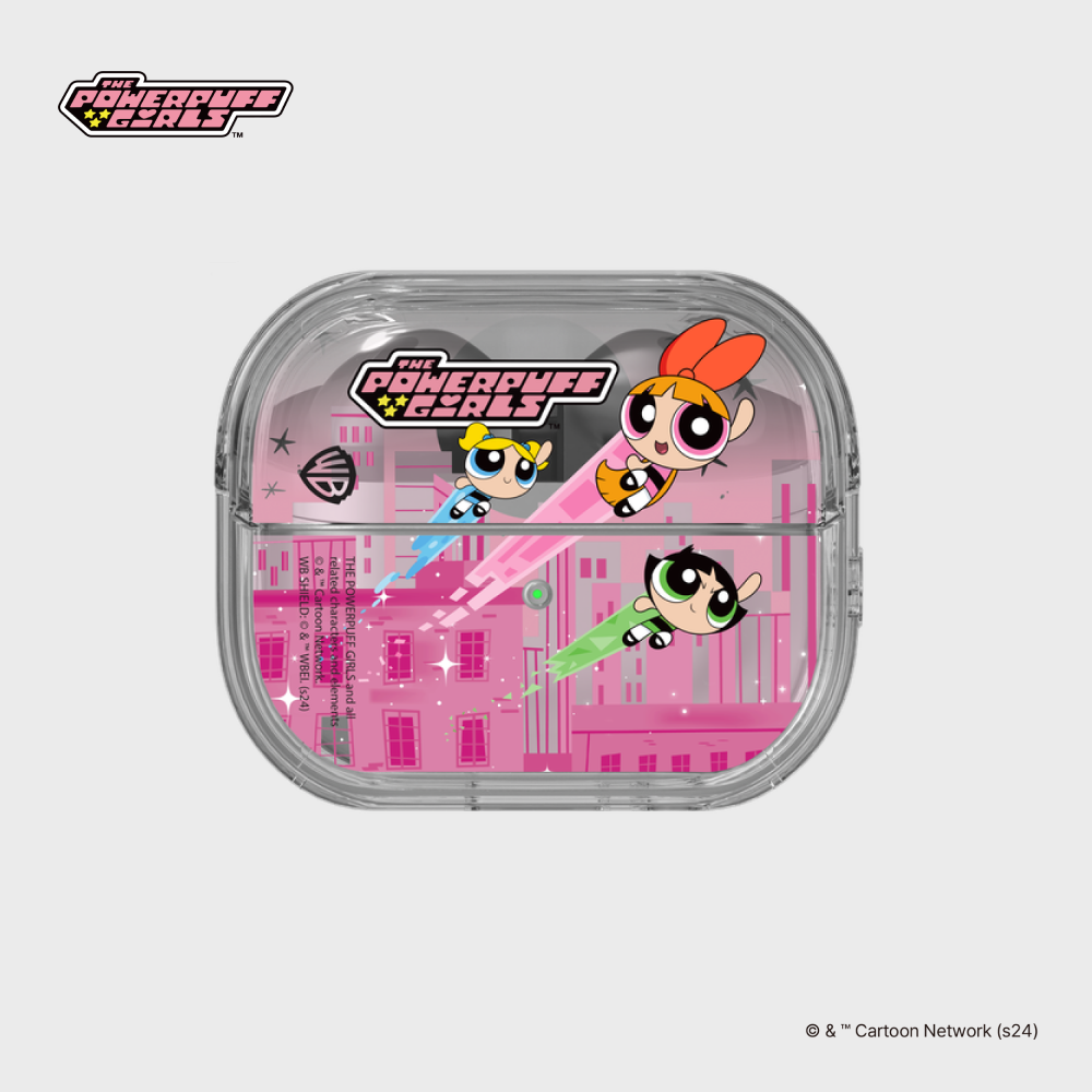 The Powerpuff Girls Pink Clear Cover for Galaxy Buds3 Pro